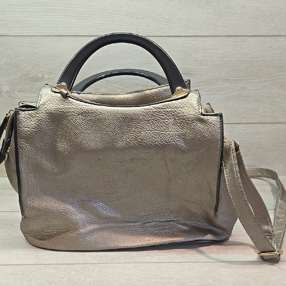 Michel Kors Women Elegant Metallic Handbag Hobo Bag - Picture 1 of 16